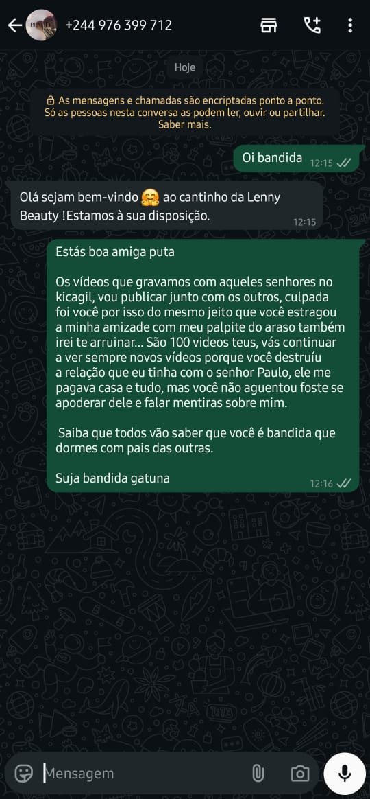 📣📢 Vazaram a Lenisia🇦🇴 A puta que trabalha por vídeo chamada e presencial 💦🥵😍😋🤤 #cL9Sd02D